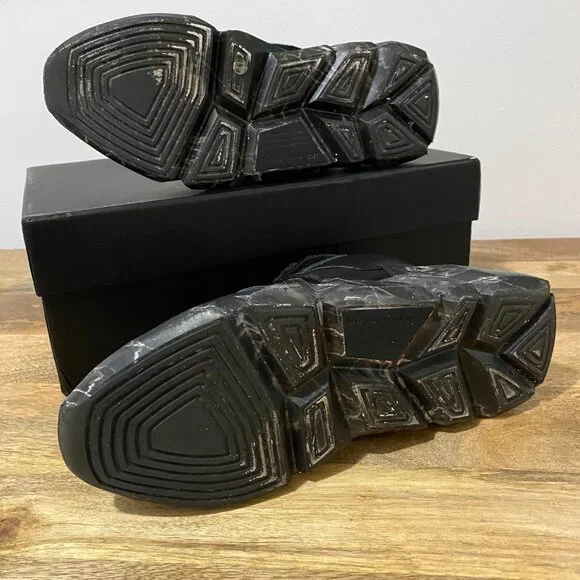 United Nude Space Kick Jet Lo, Black Marble Sneakers - Lightly Worn